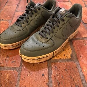 Men’s Nike Air Force 1 ‘07 LV8 Clay Green Marble Shoes Sneakers Sz 13